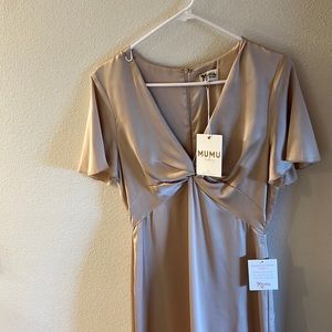 Show me your Mumu bridesmaid dress Champagne